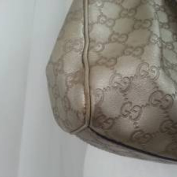 Gucci Sukey Medium Gold Leather - Picture 3 of 8